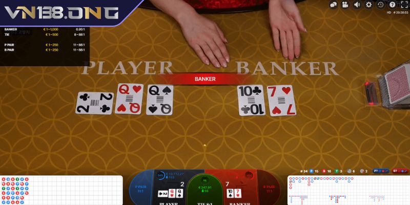Chiến thuật chơi Baccarat VN138 dạng cầu bệt